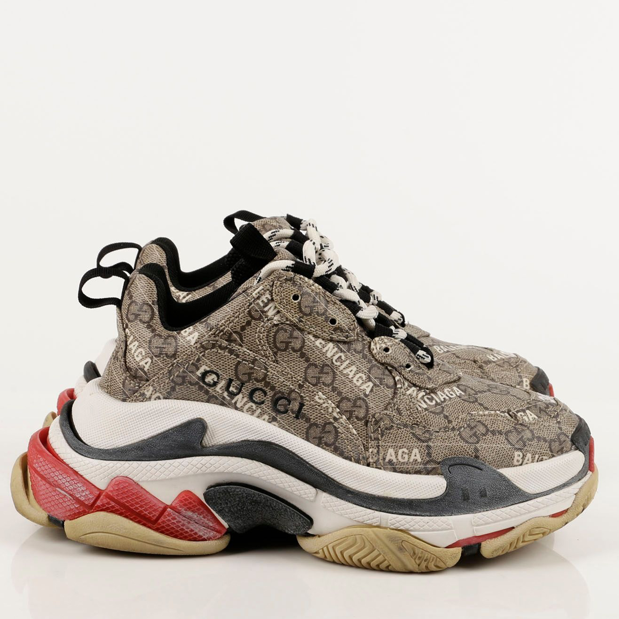 

Gucci Multicolour Hacker Project Triple S Sneakers Size, Beige