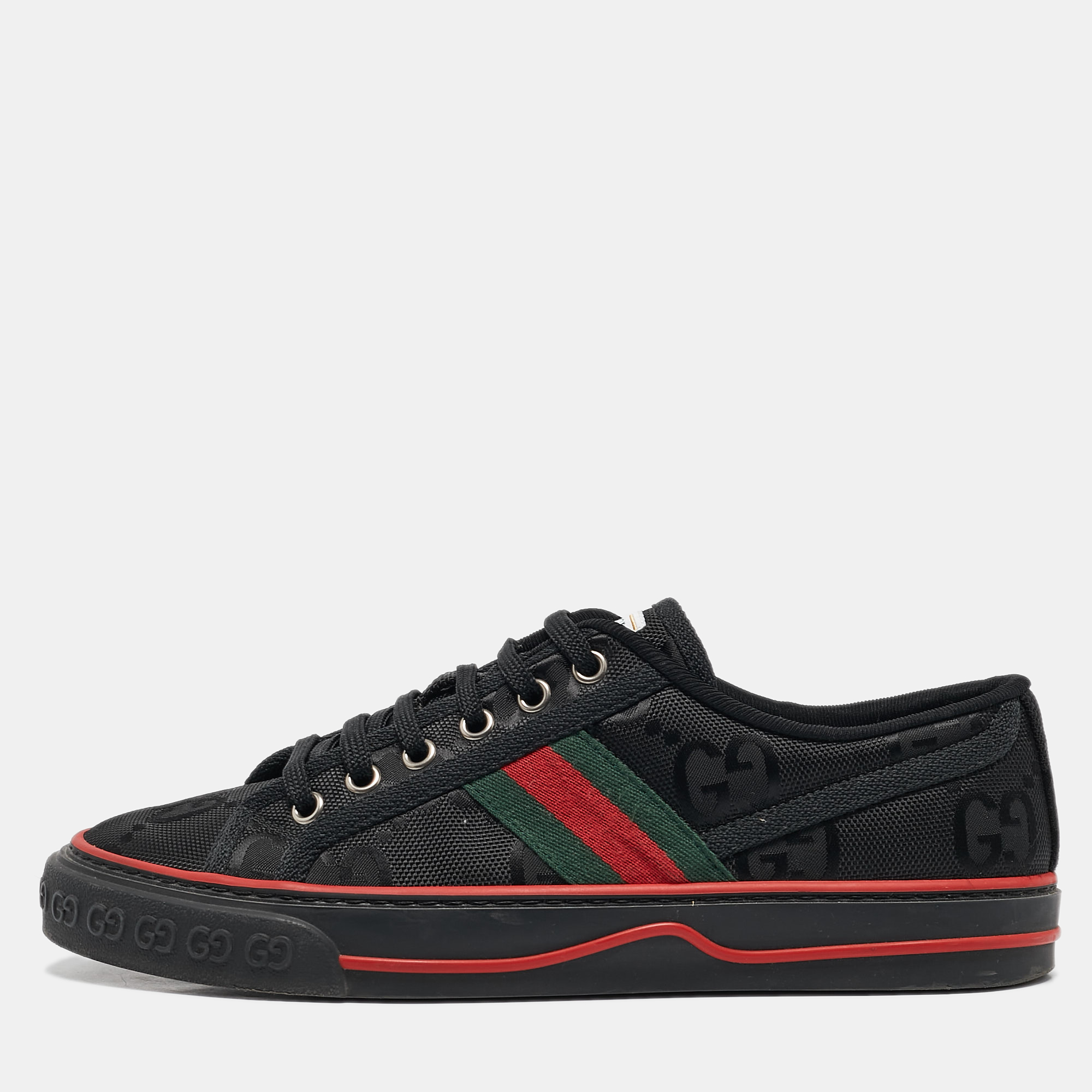 

Gucci Black GG Canvas Tennis 1977 Sneakers Size