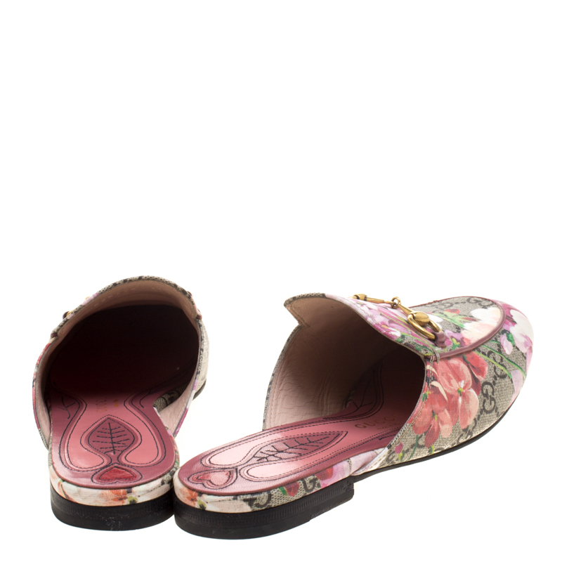 gucci princetown loafer in tian garden print