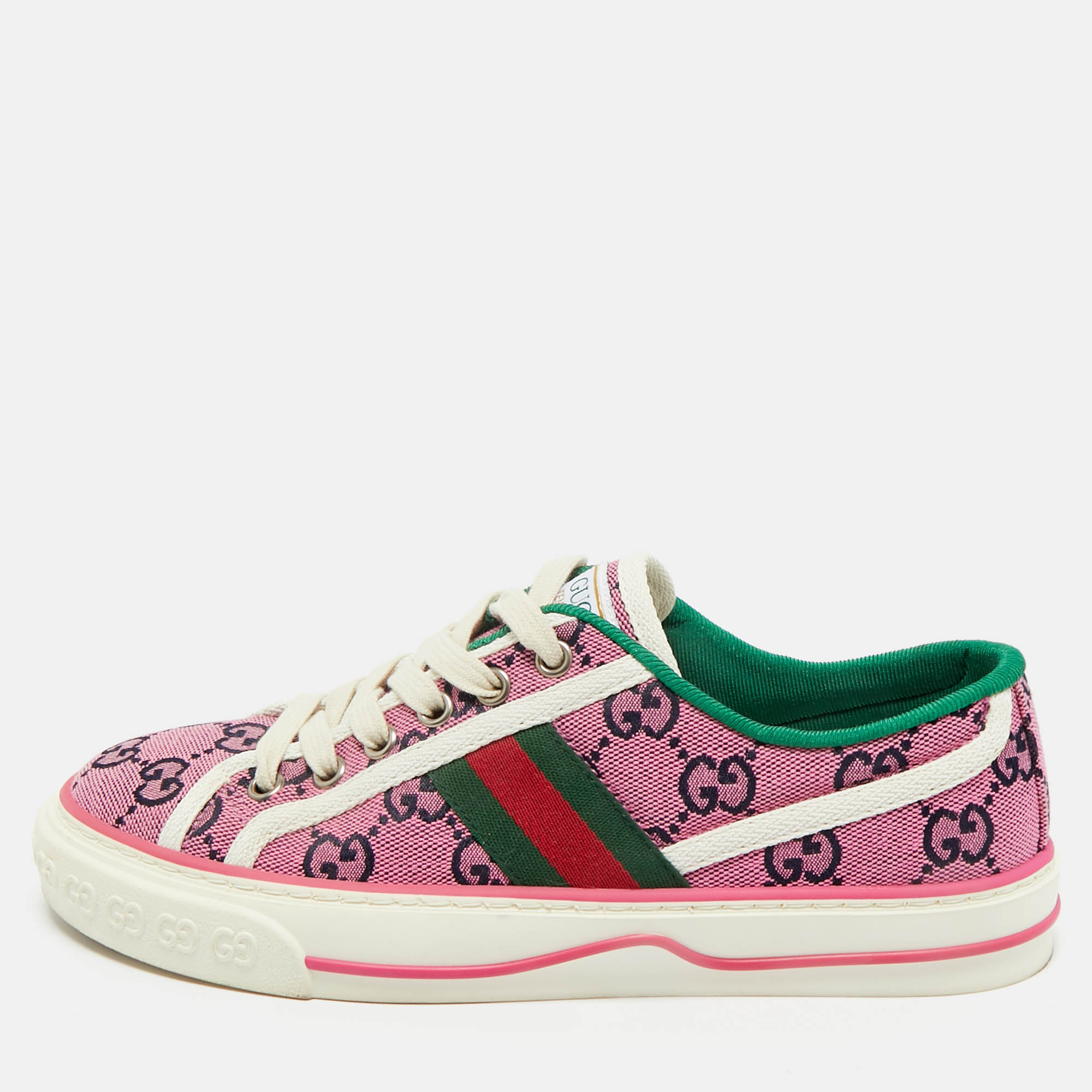 Gucci Purple GG Canvas Tennis 1977 Sneakers Size 36