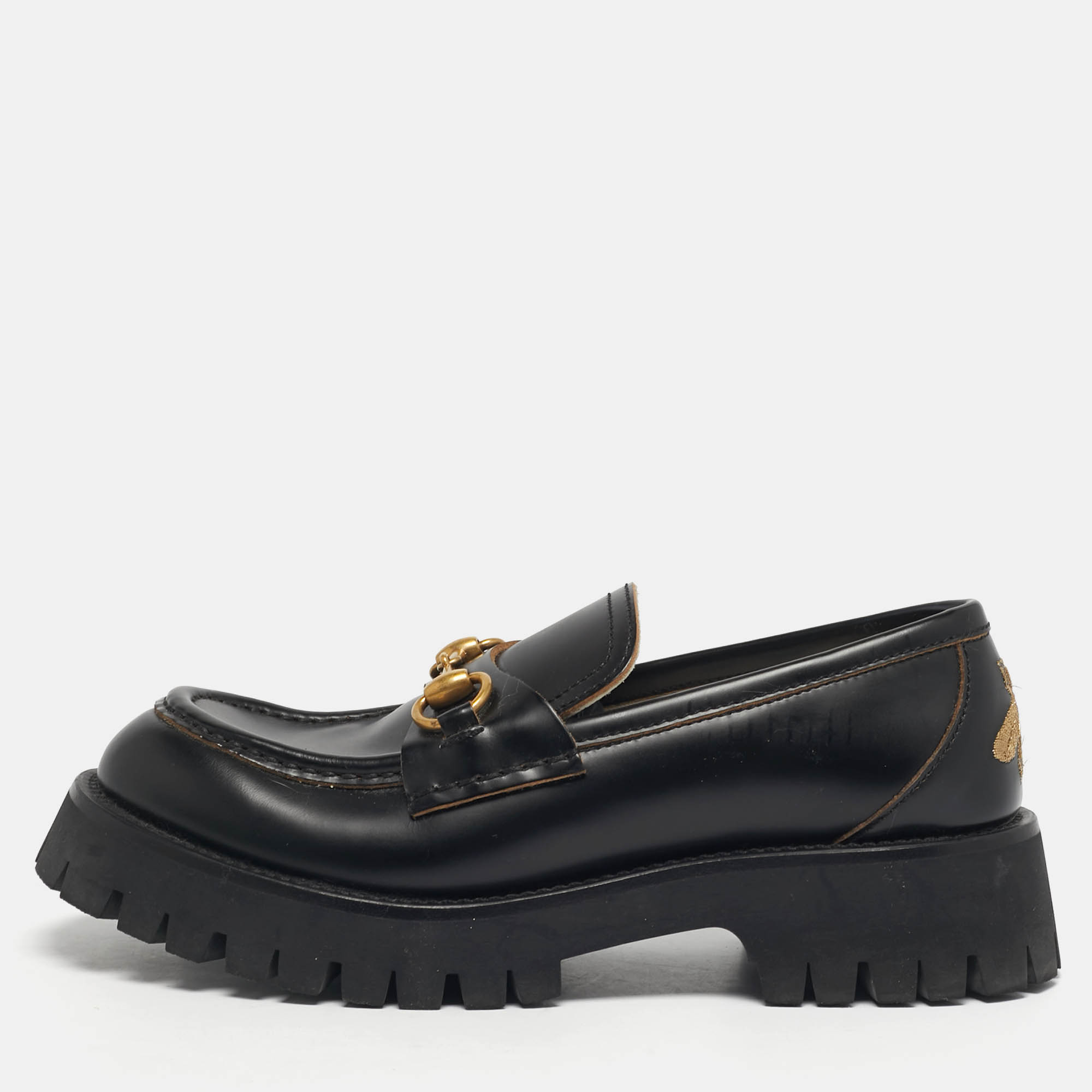 

Gucci Horsebit Size  Black Leather Loafers