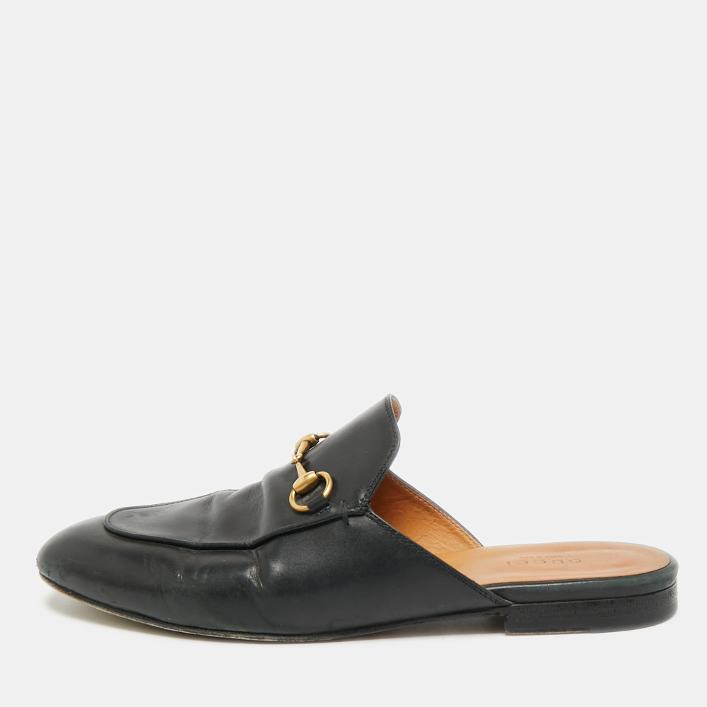 

Gucci Princetown Size  Black Leather Flat Mules