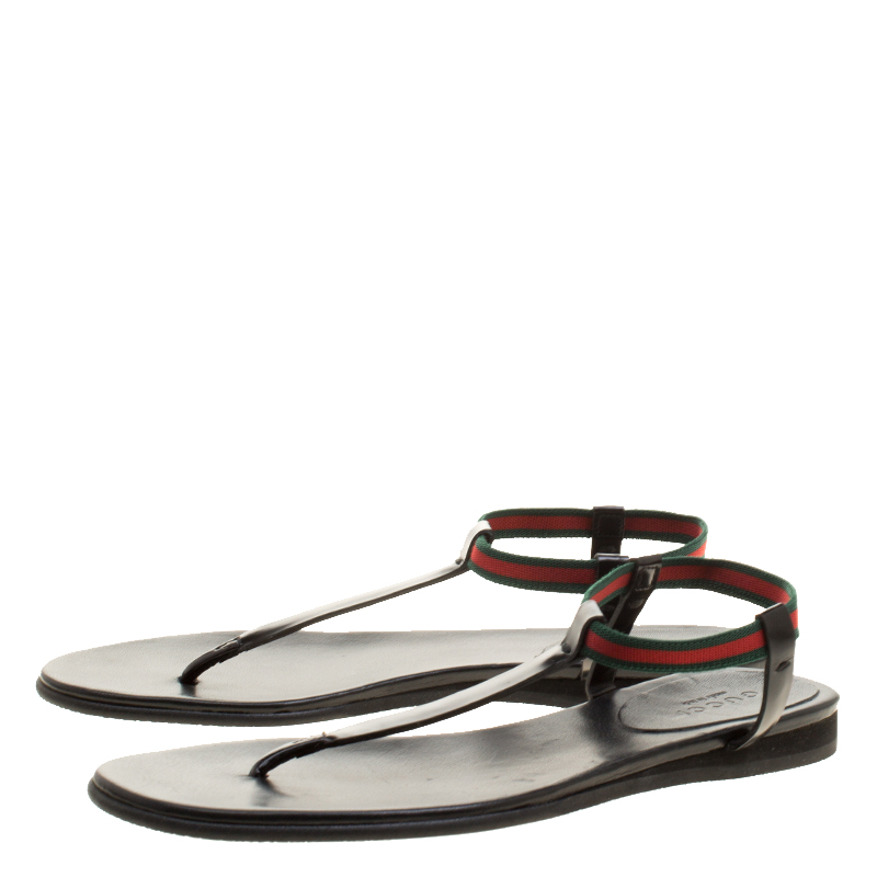 gucci areia thong sandals