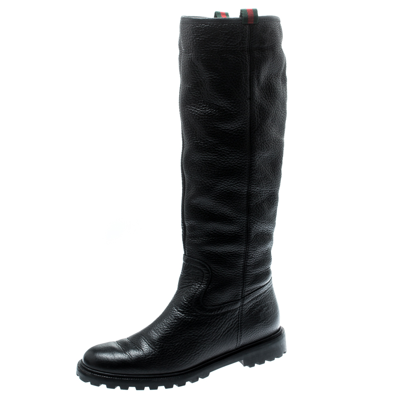 gucci black womens boots