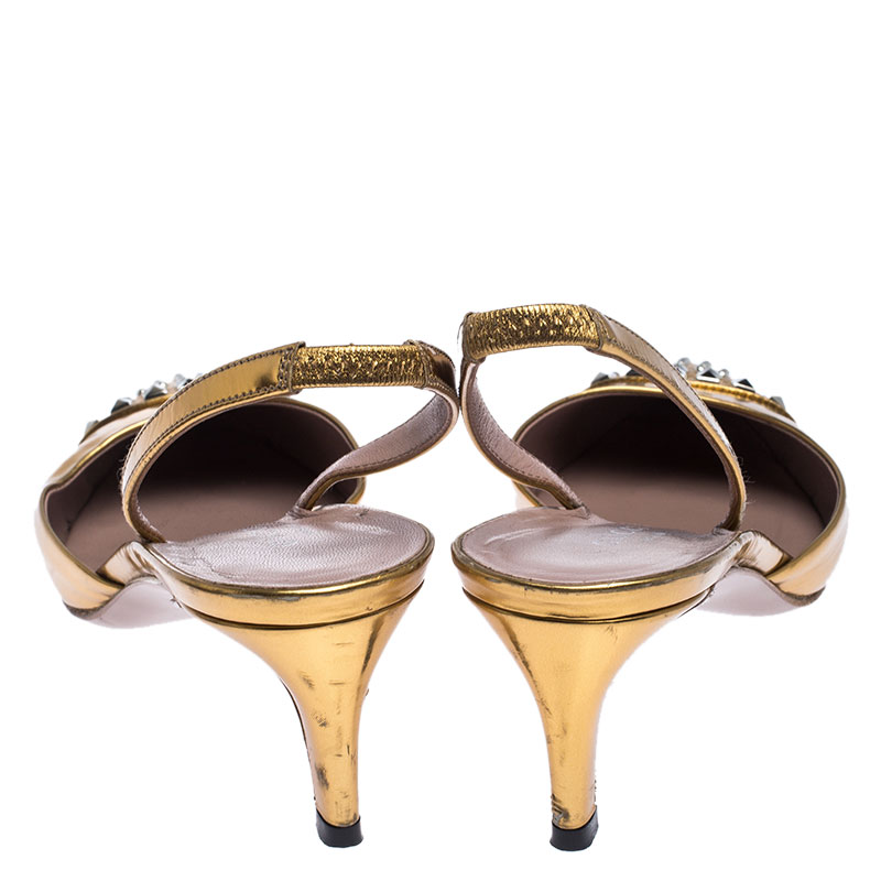 gucci patent kitten heels