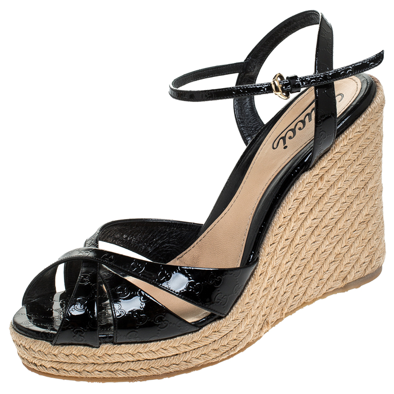 gucci espadrilles black