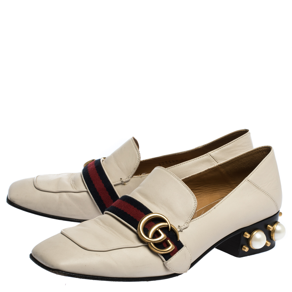 gucci loafers gold buckle