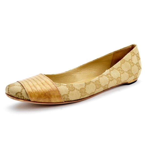 مملوكة مسبقًا Gucci Guccissima Ballet Flats Size 39.5