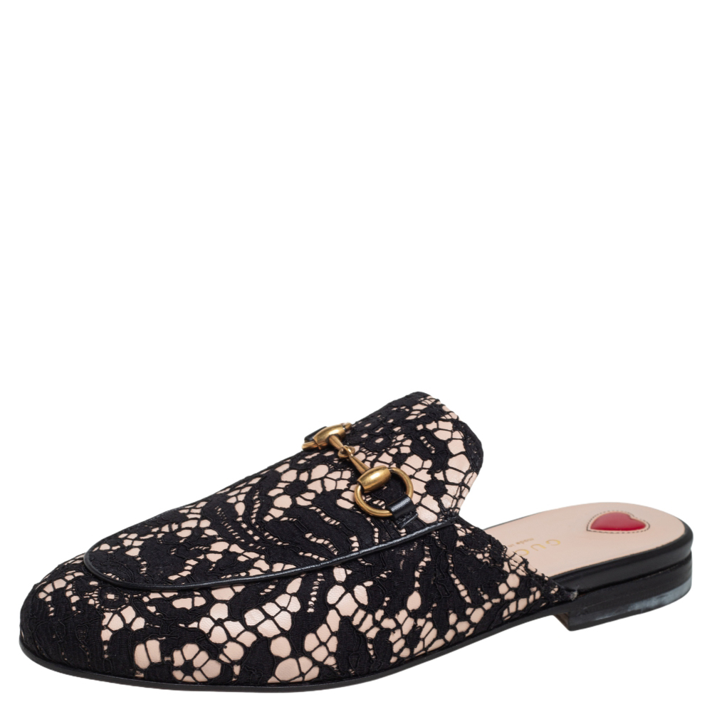 gucci neon pink princetown
