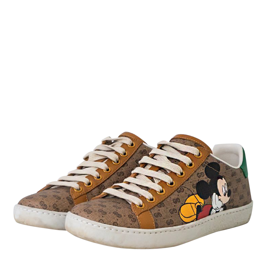 

Gucci Beige GG Disney x Ace Sneaker Size EU