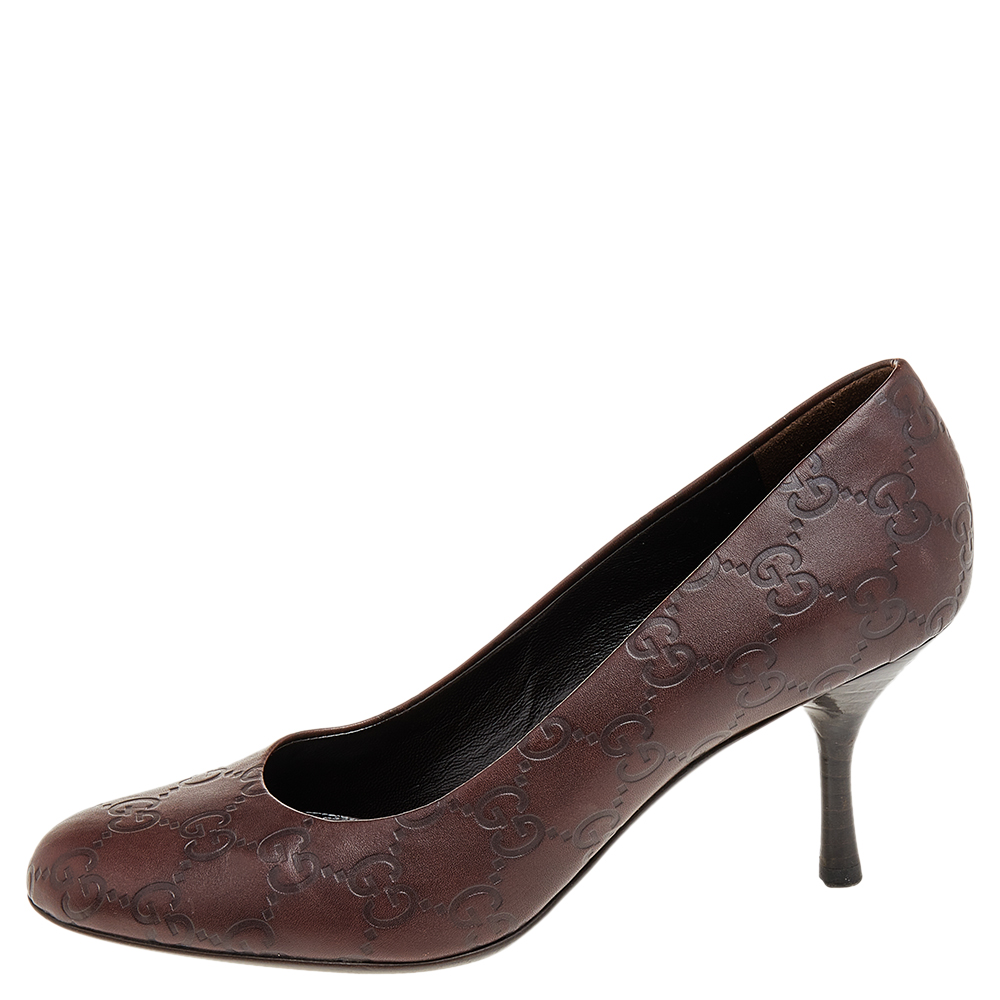

Gucci Brown Guccissima Leather Pumps Size