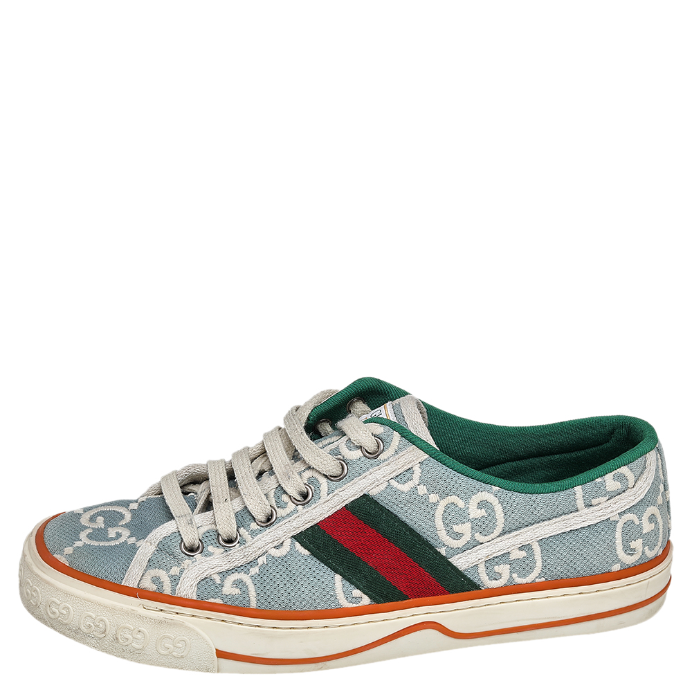 

Gucci Multicolor GG Canvas Tennis 1977 Low Top Sneakers Size