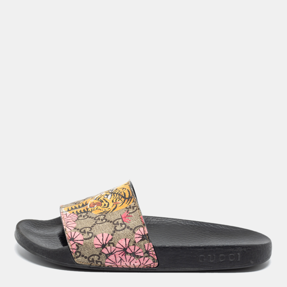 Gucci Bengal Tiger Slides ModeSens
