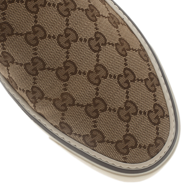 Gucci Beige GG Canvas Slip On Sneaker — BLOGGER ARMOIRE