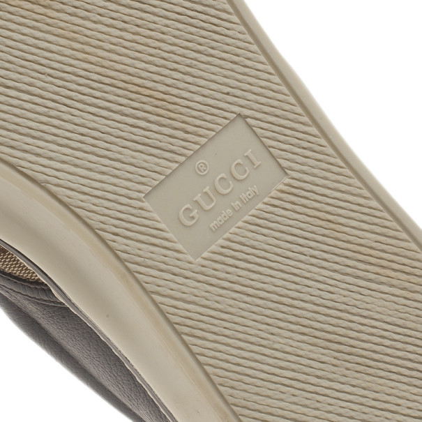 Gucci Beige GG Canvas Slip On Sneaker — BLOGGER ARMOIRE