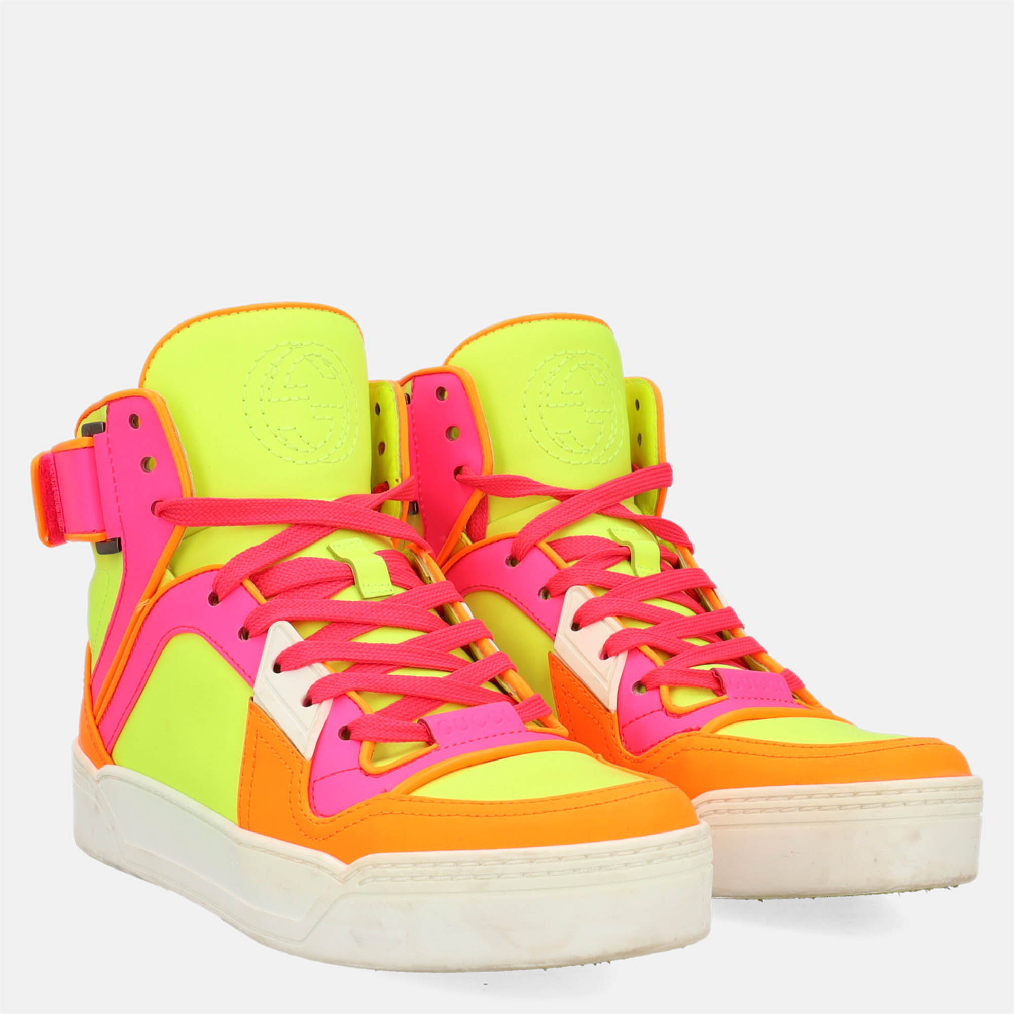 

Gucci Women's Leather Sneakers - Neon - EU, Multicolor