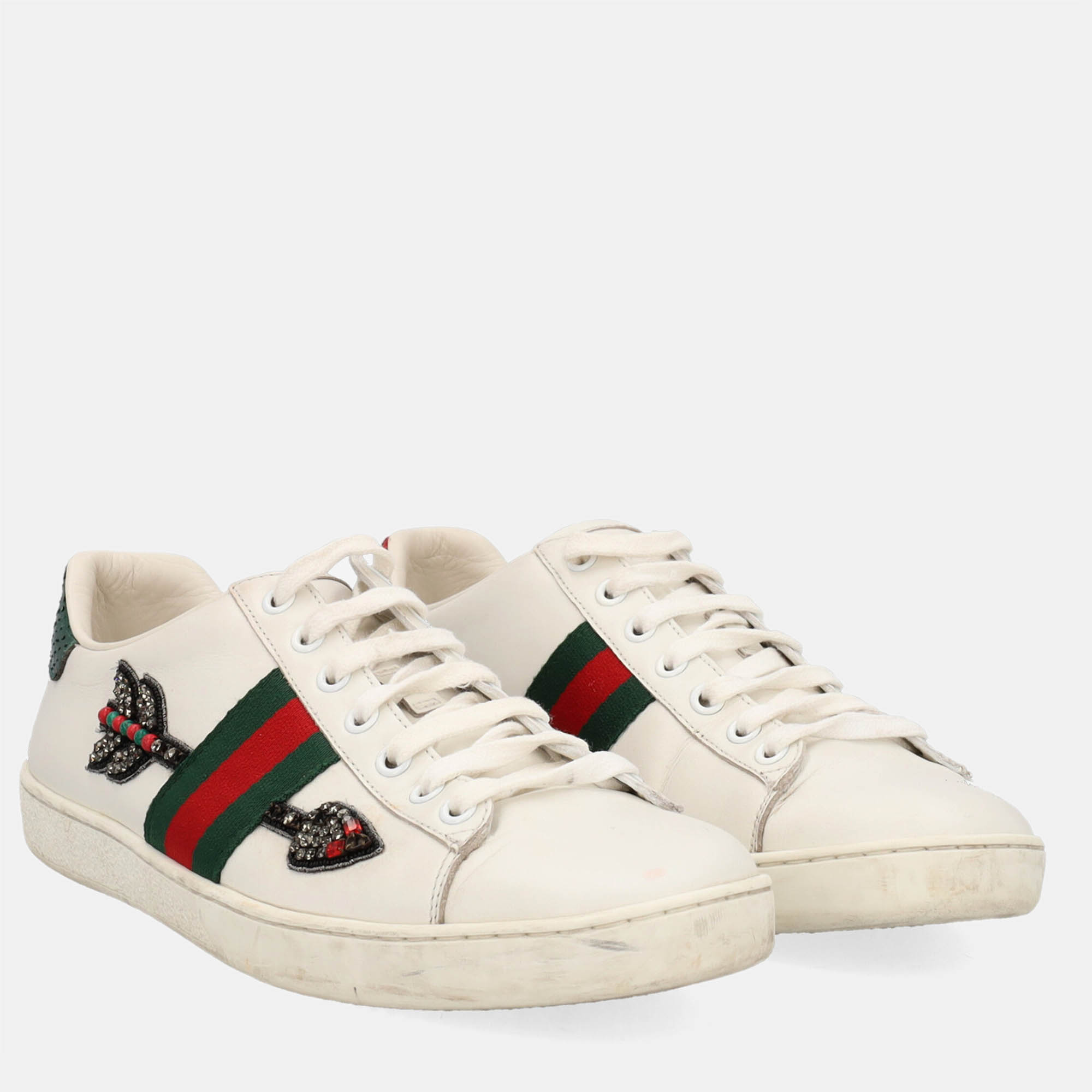 

Gucci Women's Leather Sneakers - Green - EU