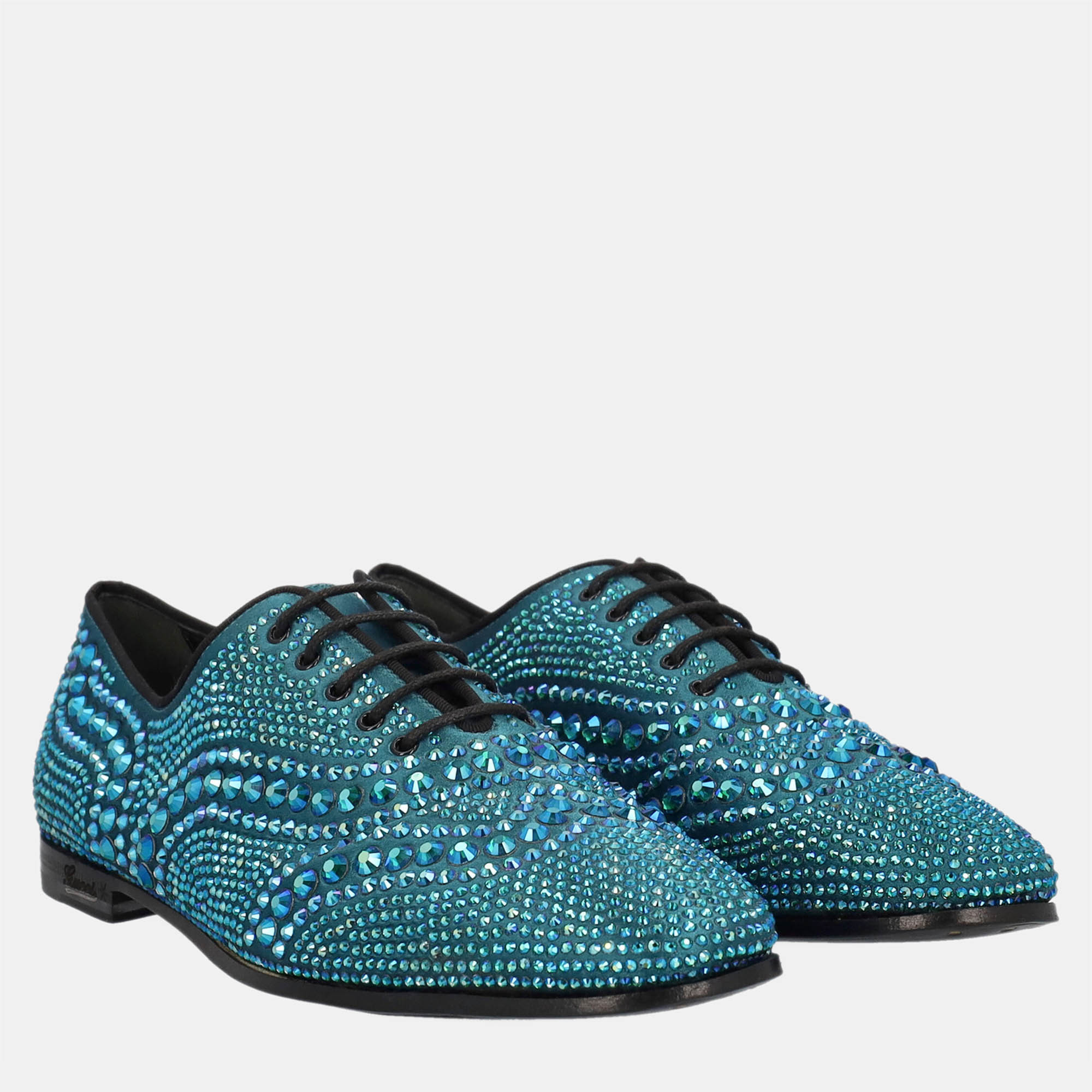 

Gucci Women's Fabric Lace-Up - Blue - EU