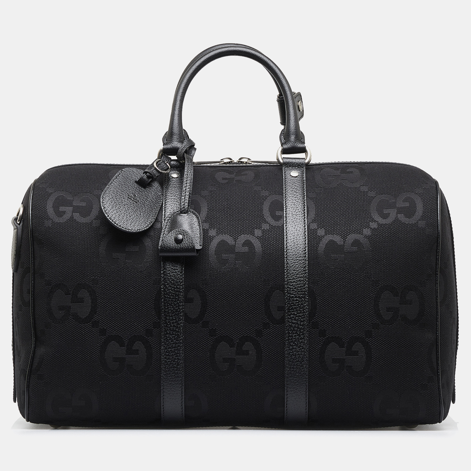 

Gucci Black Small Jumbo GG Canvas Duffle Bag