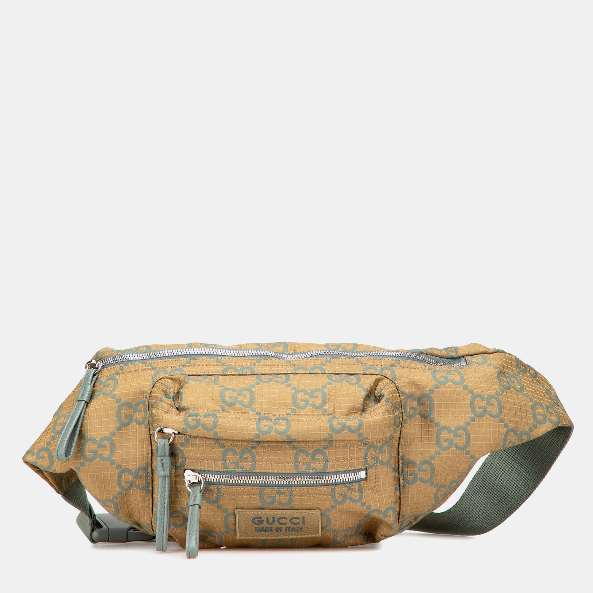 

GG Ripstop Nylon Belt Bag, Brown