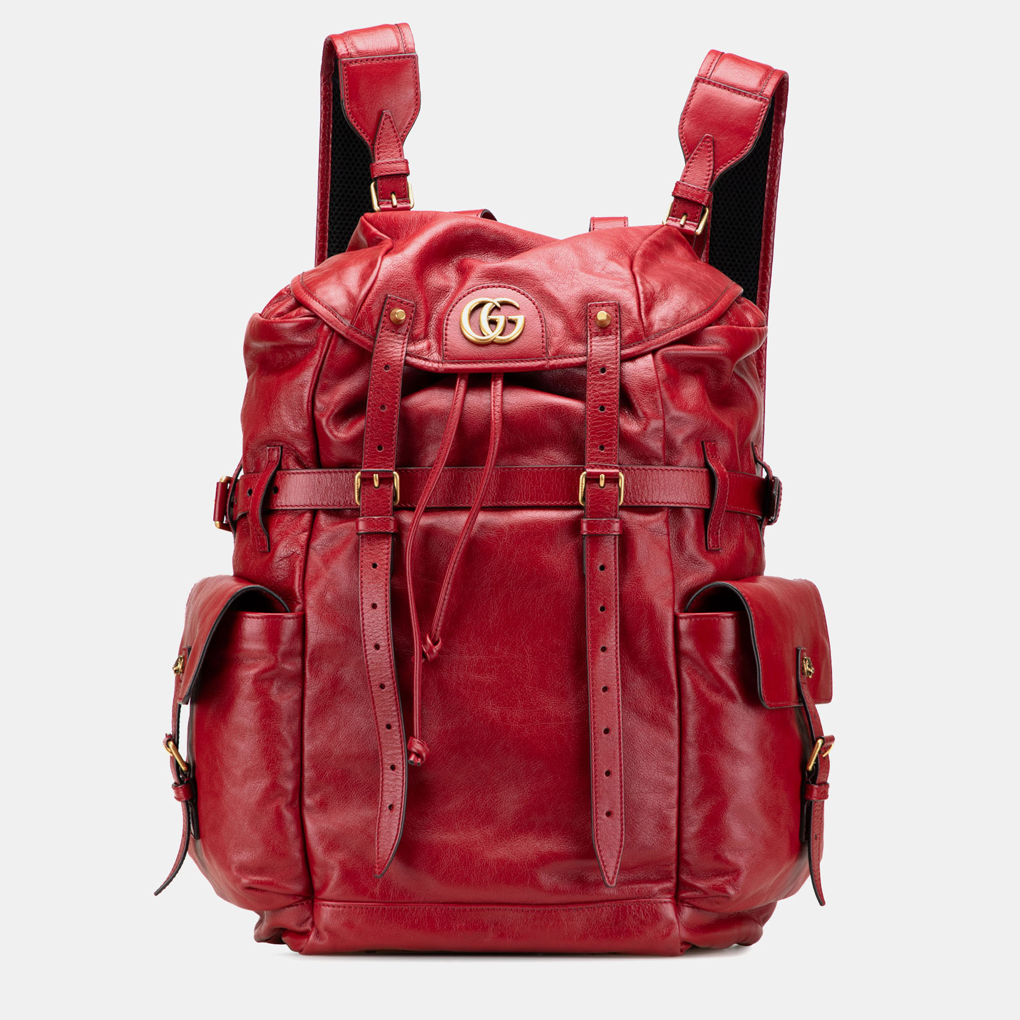 

Gucci Piuma Lux Calfskin Re(Belle) Backpack, Red