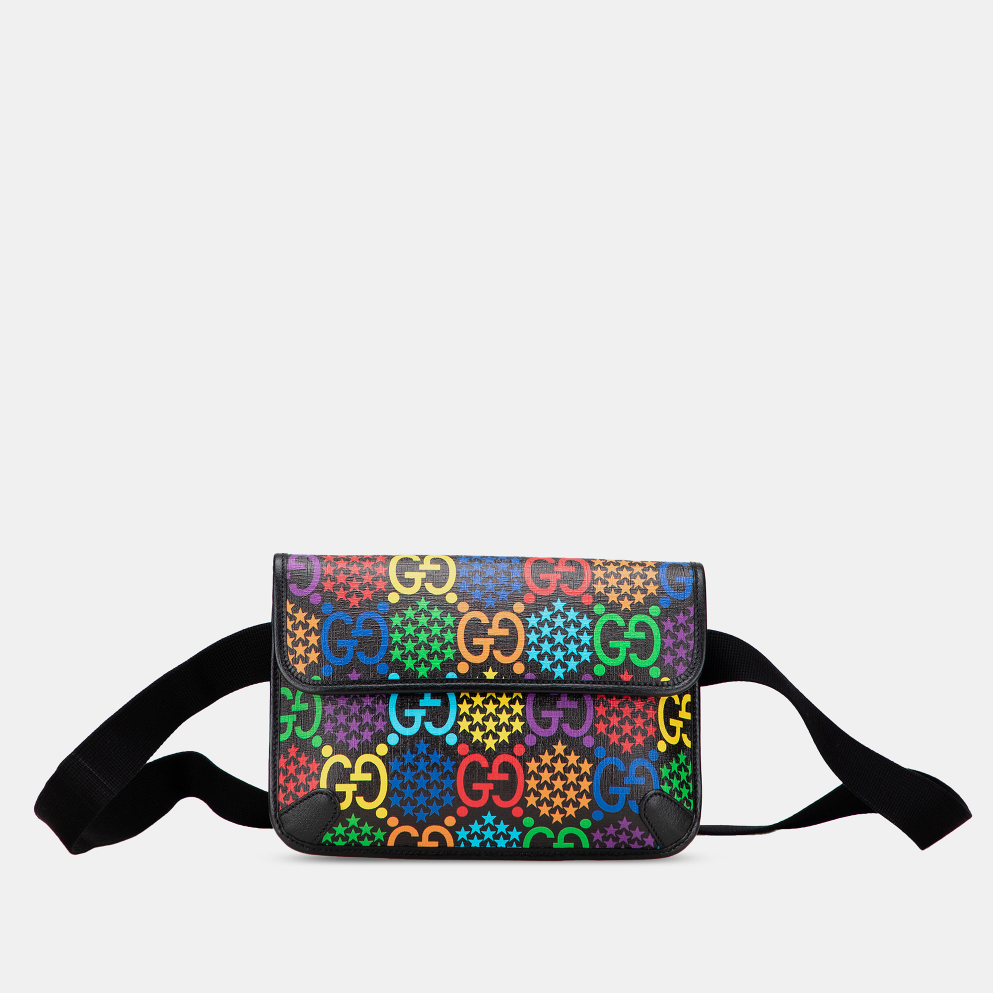 

Gucci GG Supreme Psychedelic Belt Bag, Black
