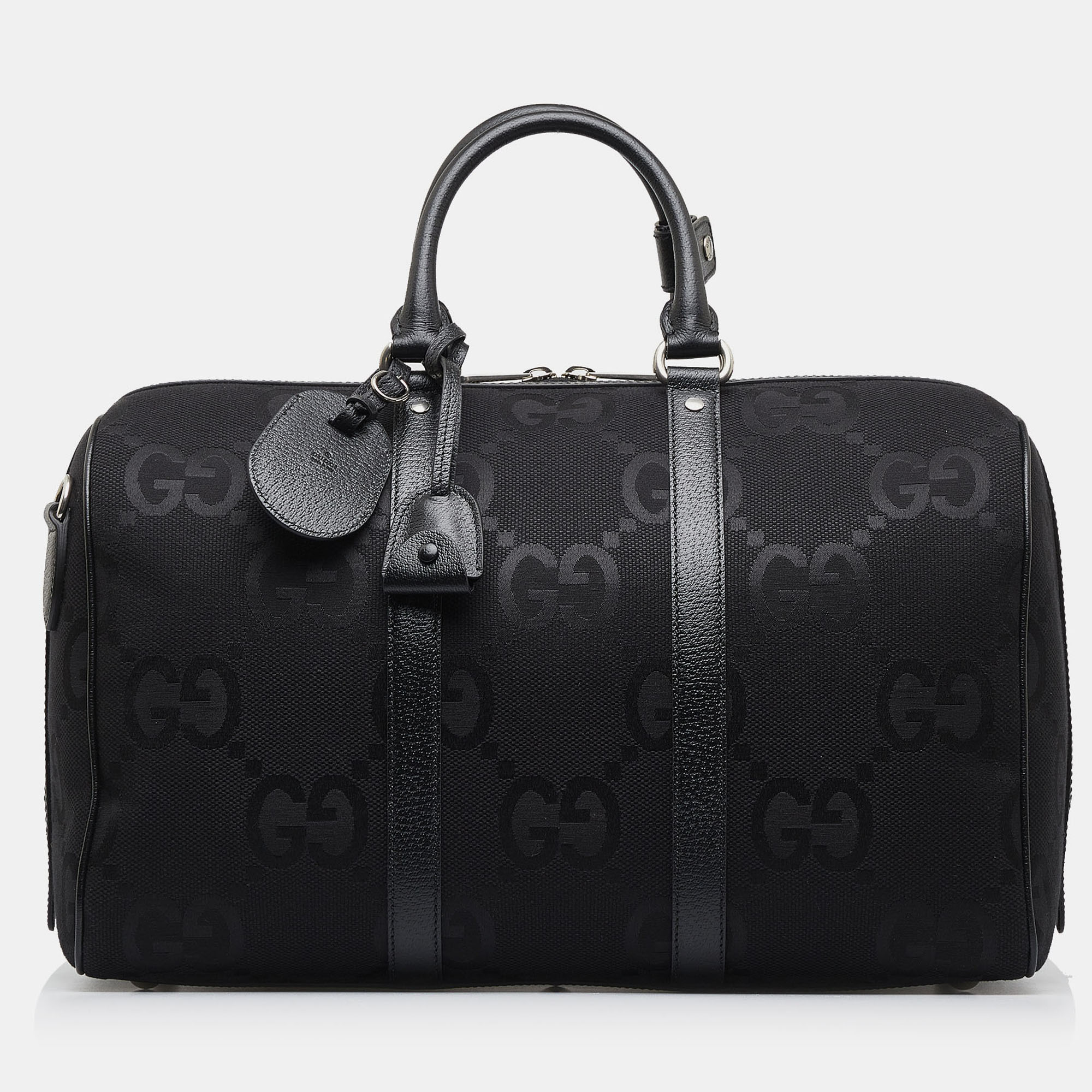 

Gucci Small Jumbo GG Canvas Duffle Bag, Black