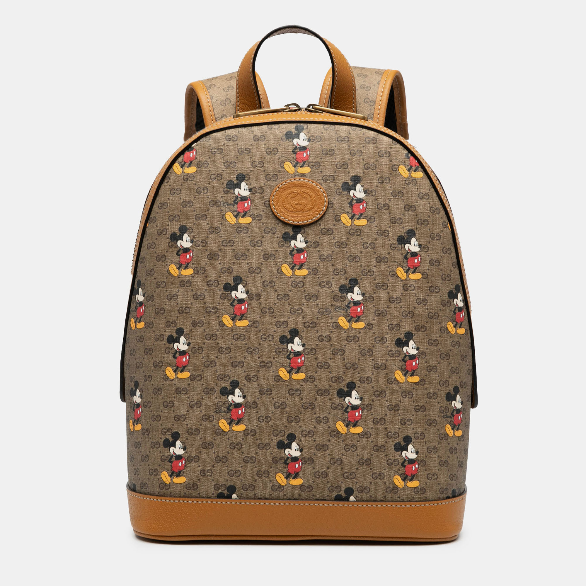 

Gucci Disney Small Micro GG Supreme Mickey Mouse Dome Backpack, Brown
