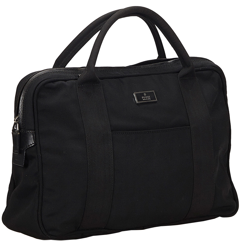 Gucci Black Nylon Briefcase