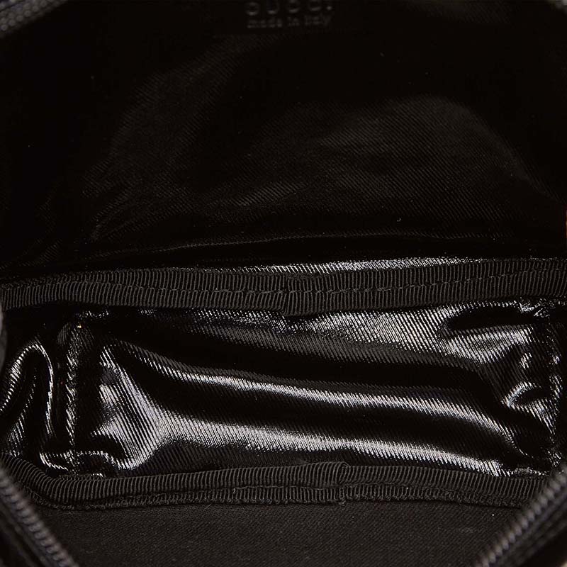 

Gucci Black Coated Canvas Pouch