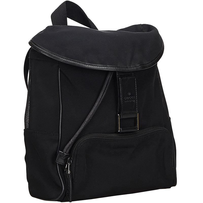 

Gucci Black Canvas And Mesh Backpack