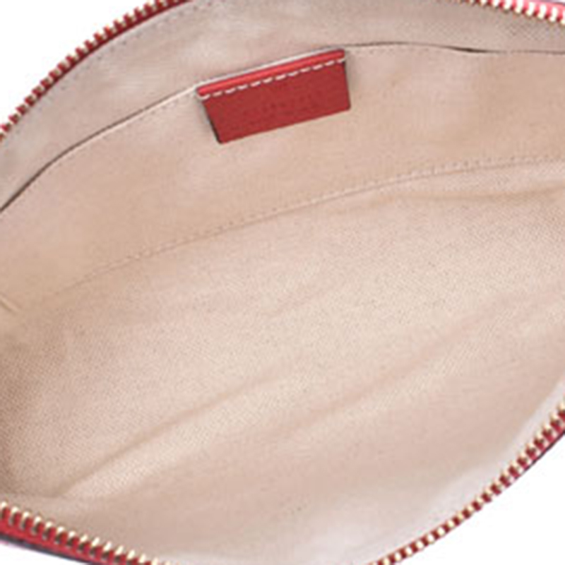 

Gucci Red Leather Accessory Pouch