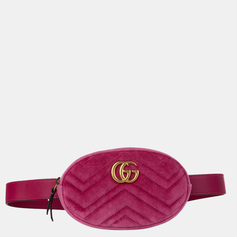 GUCCI VELVET MARMONT BELT BAG UNBOXING & STYLING BUMBAG IDEAS