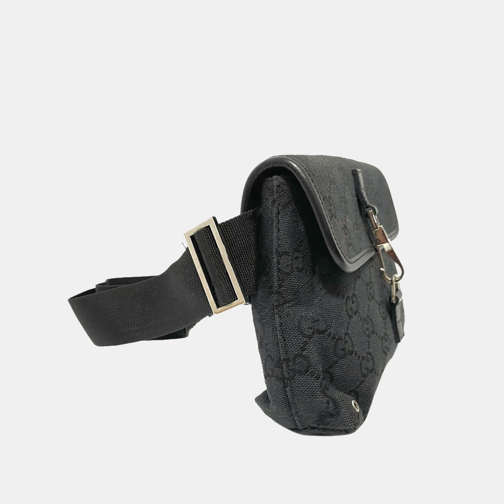 

Gucci Black GG Canvas Jackie Belt Bag