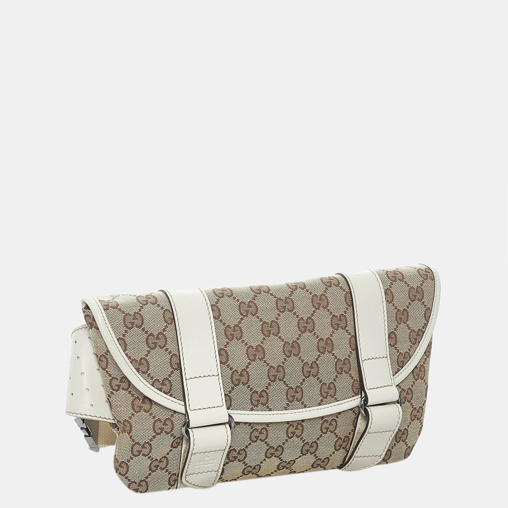 

Gucci Brown GG Canvas Belt Bag, Beige