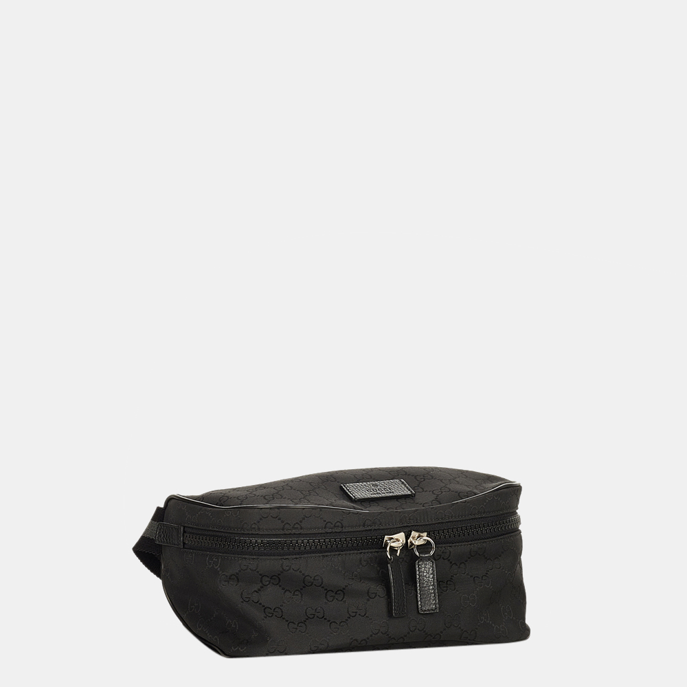 

Gucci Black GG Canvas Belt Bag