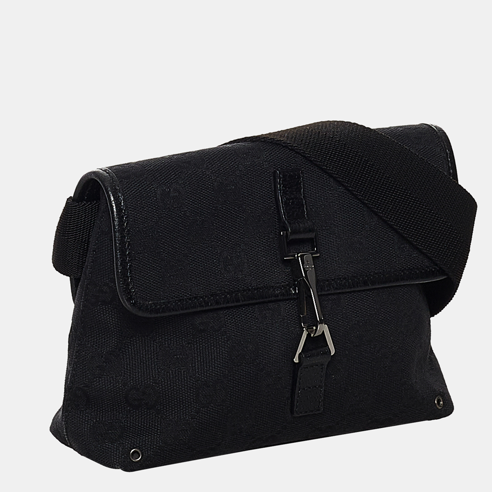 

Gucci Black GG Canvas Jackie Belt Bag