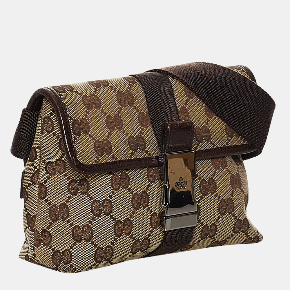 

Gucci Beige/Brown GG Canvas Belt Bag