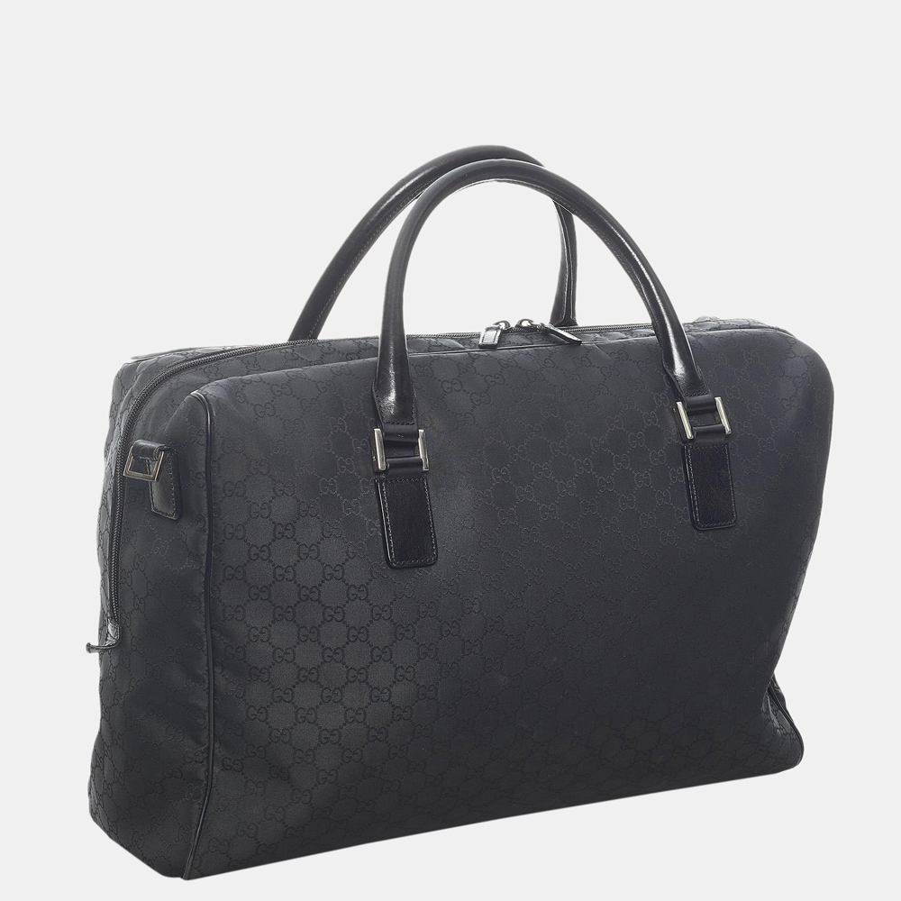 

Gucci Black GG Nylon Travel Bag