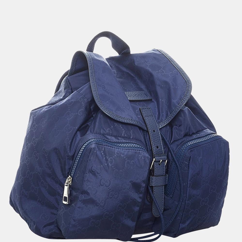 

Gucci Blue/Navy Blue GG Nylon Backpack