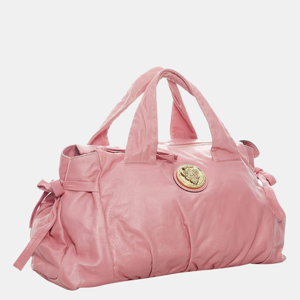 

Gucci Pink Hysteria Leather Travel Bag