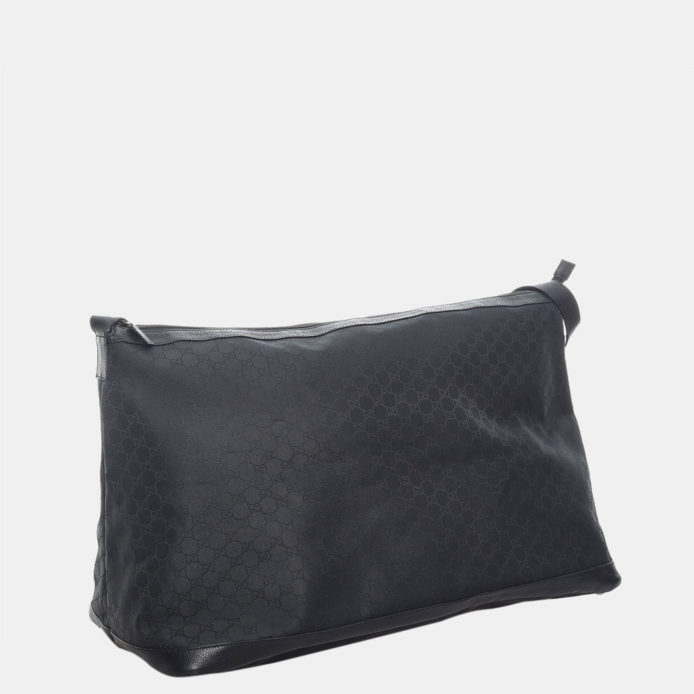

Gucci Black GG Nylon Travel Bag