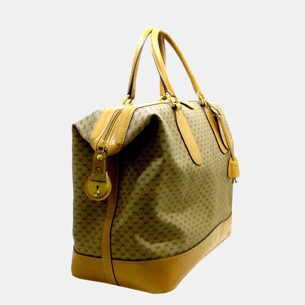 

Gucci Beige/Brown Micro GG Travel Bag