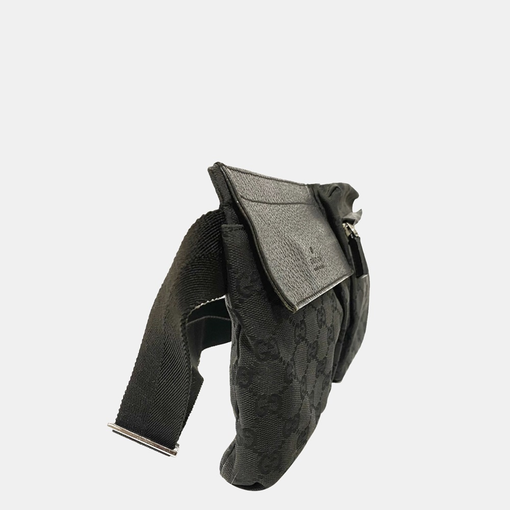 

Gucci Black GG Canvas Belt Bag
