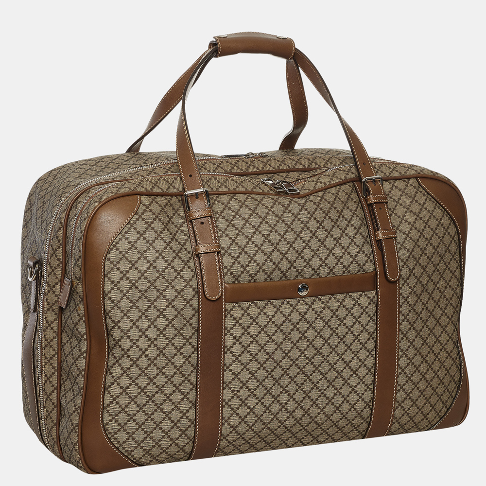 

Gucci Brown Diamante Travel Bag