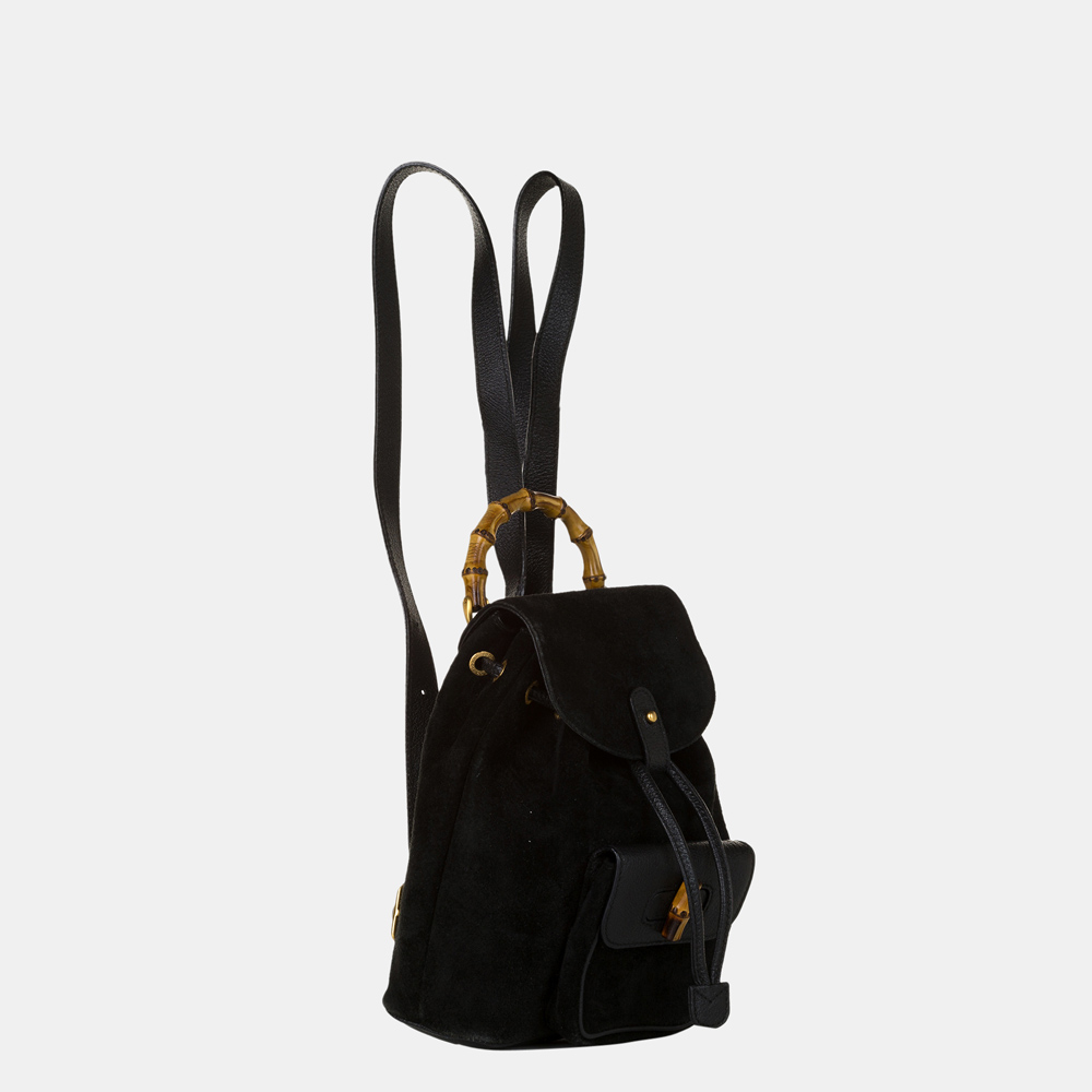 

Gucci Black Bamboo Backpack