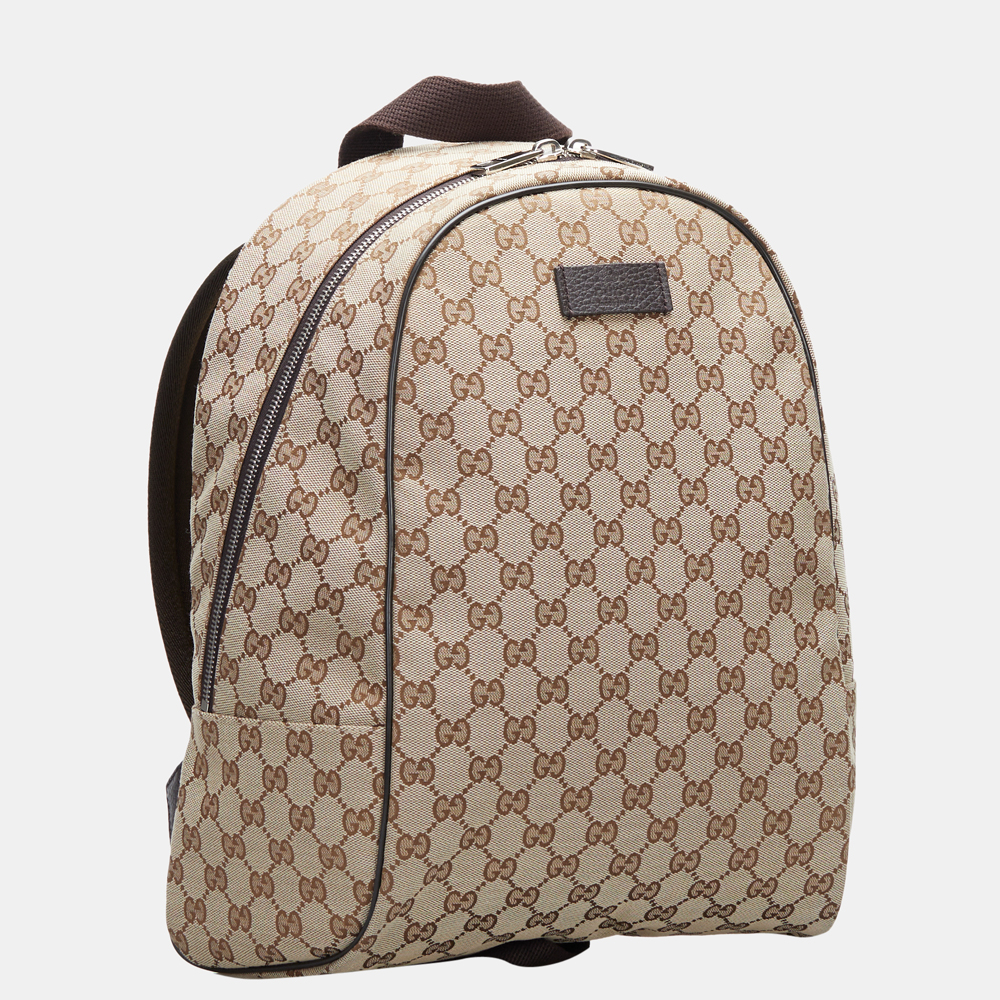 

Gucci Brown GG Canvas Backpack
