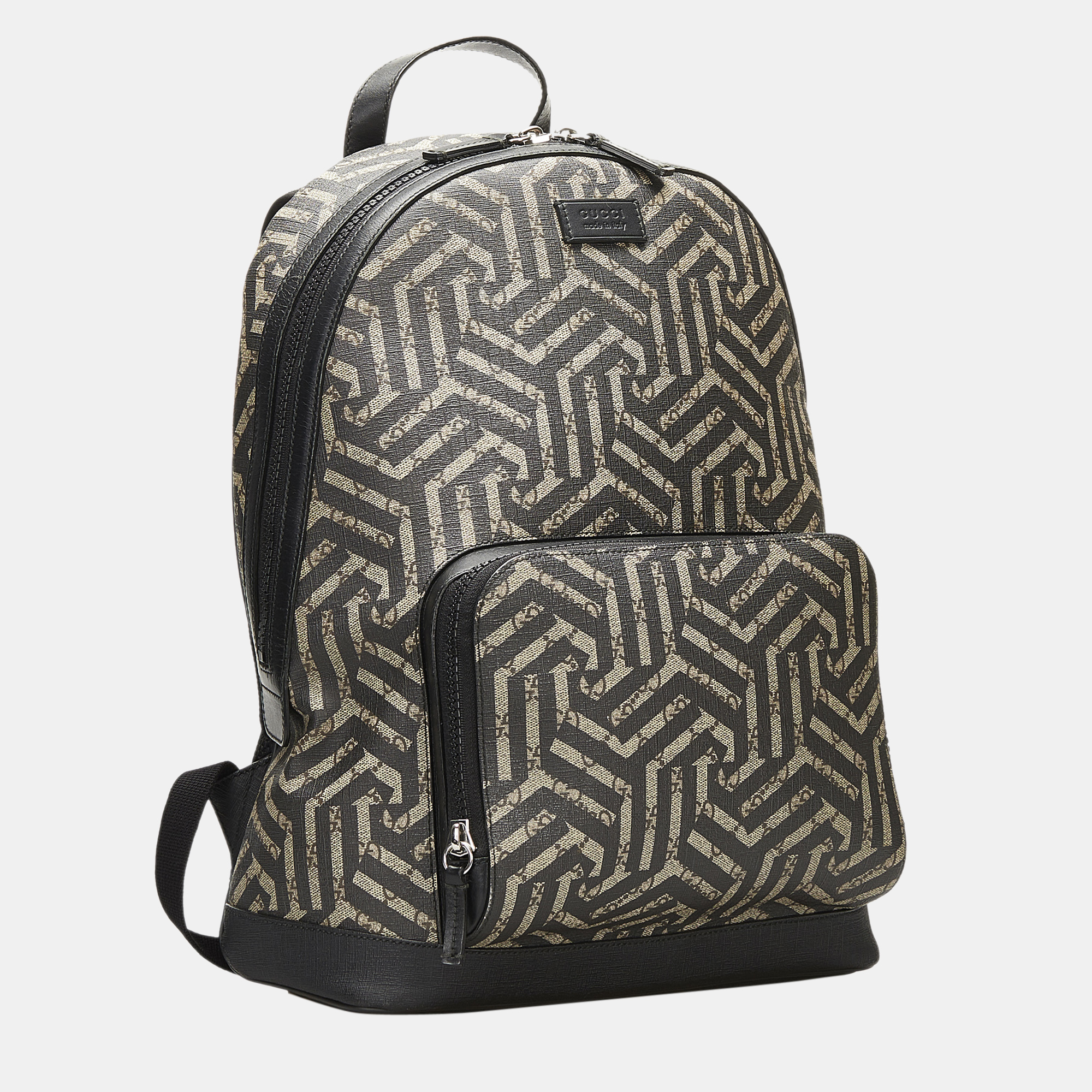 

Gucci Black/Brown GG Supreme Caleido Backpack