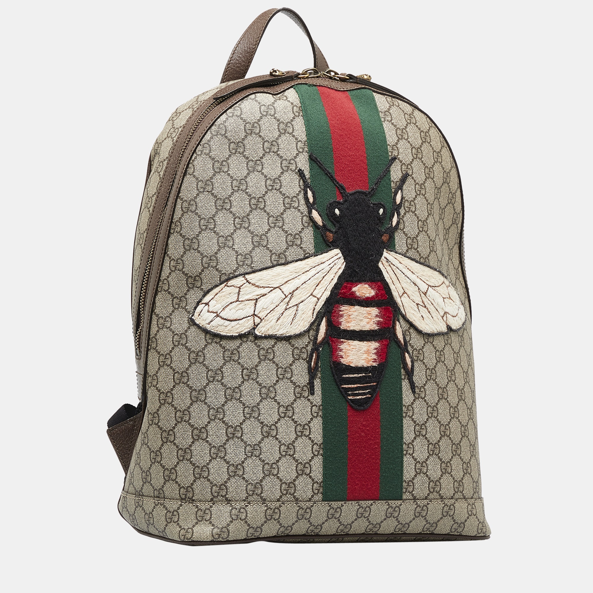 

Gucci Multicolour GG Supreme Animalier Web Backpack, Multicolor