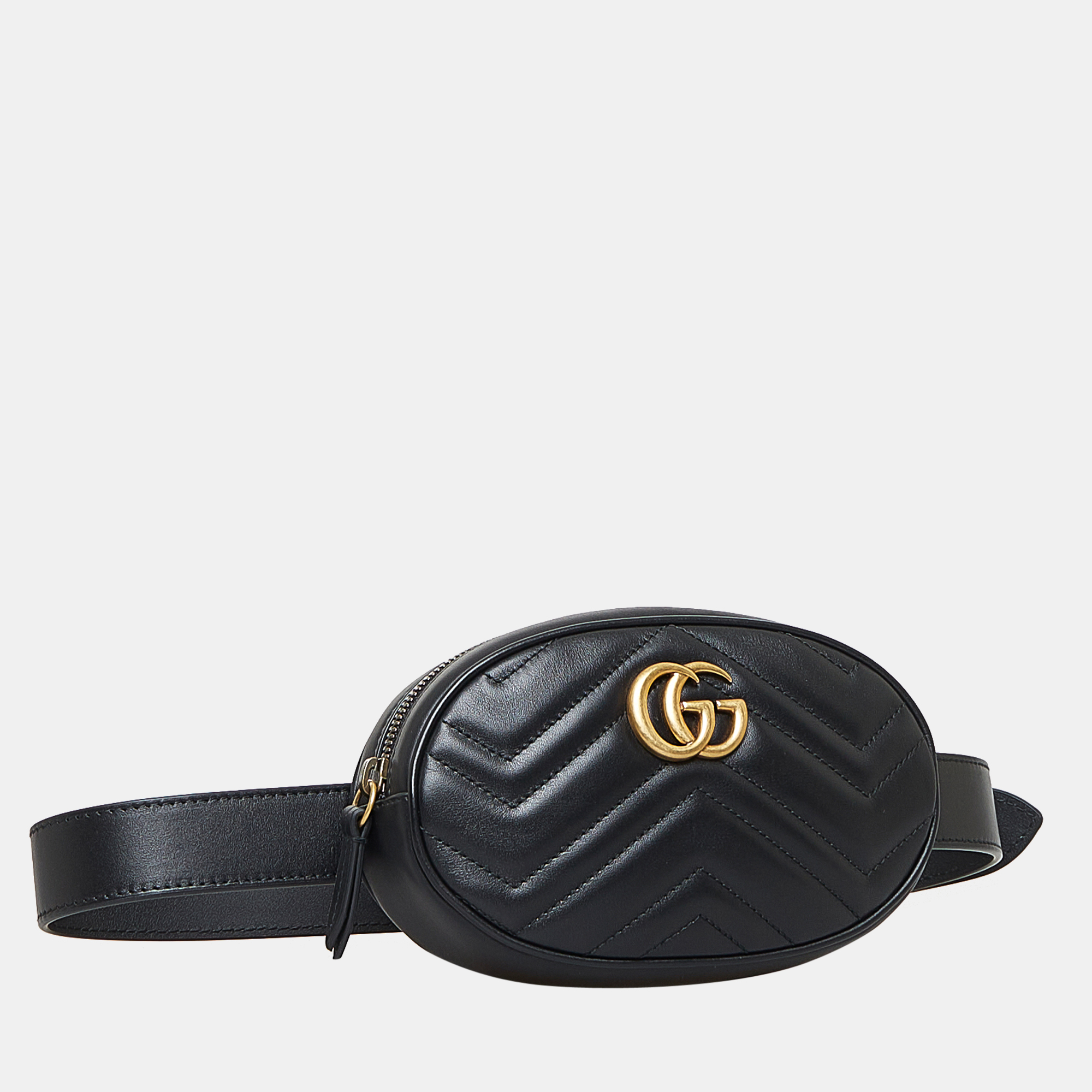 

Gucci Black Gg Marmont Matelasse Belt Bag